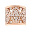 Anillo de oro rosa con diamantes 2.14 quilates