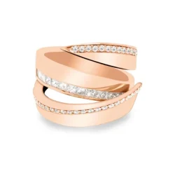 Anillo de oro rosa con diamantes talla brillante 2.26 quilates