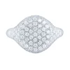 Anillo en oro blanco con diamantes 0.90 quilates