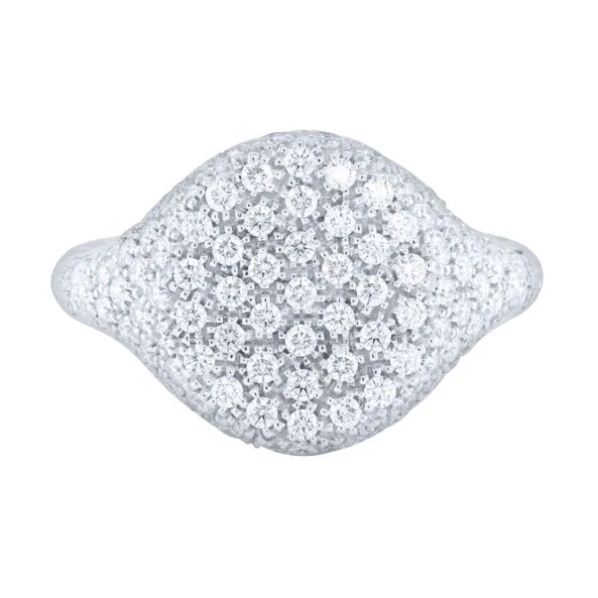 Anillo en oro blanco con diamantes 0.90 quilates