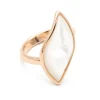 Anillo en oro rosa Mattioli Navettes