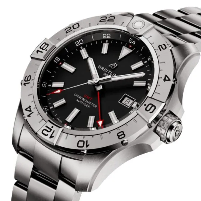 Breitling Avenger GMT Automatico Negro 44mm