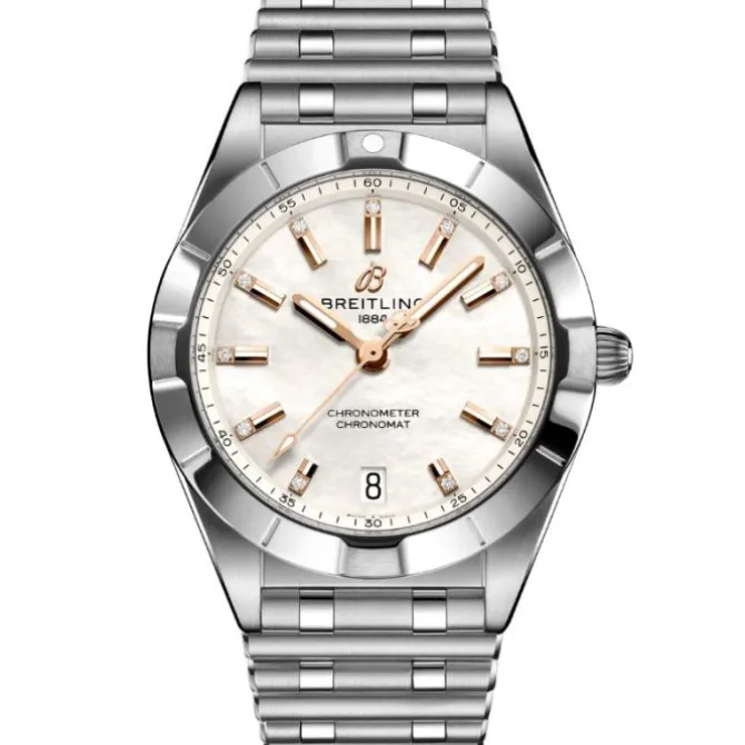 Breitling Chronomat 32mm Diamantes Madre Perla