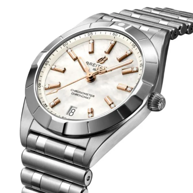 Breitling Chronomat 32mm Diamantes Madre Perla