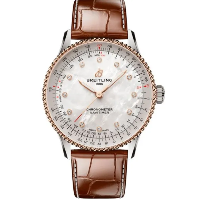Breitling Navitimer Automatico Madre Perla & Diamantes 36mm