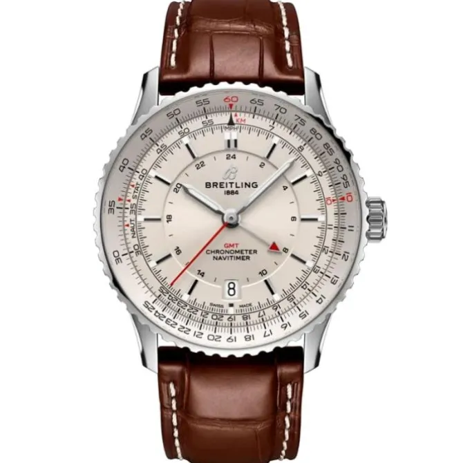 Breitling Navitimer GMT Automatico 41mm Esfera Blanca