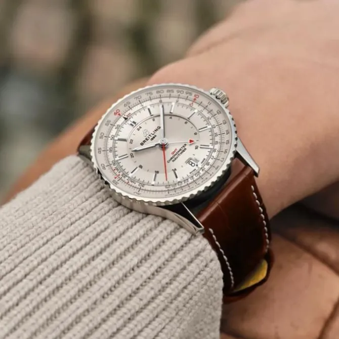 Breitling Navitimer GMT Automatico 41mm Esfera Blanca