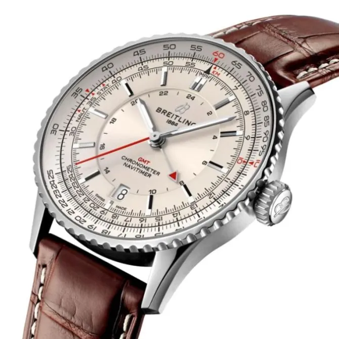 Breitling Navitimer GMT Automatico 41mm Esfera Blanca