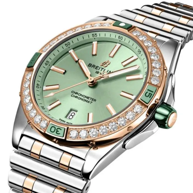 Breitling Super Chronomat Automático Acero y Oro Rosa 38mm