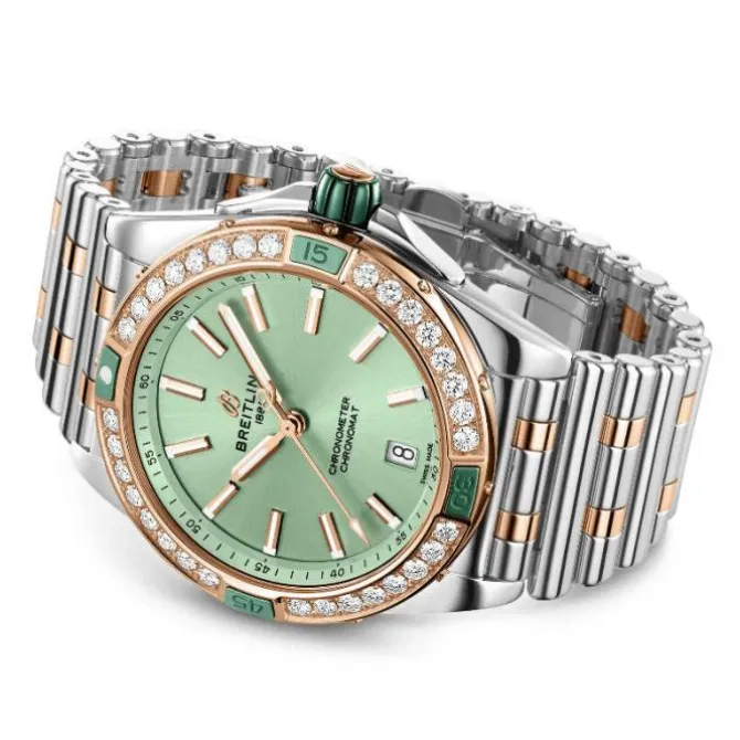 Breitling Super Chronomat Automático Acero y Oro Rosa 38mm