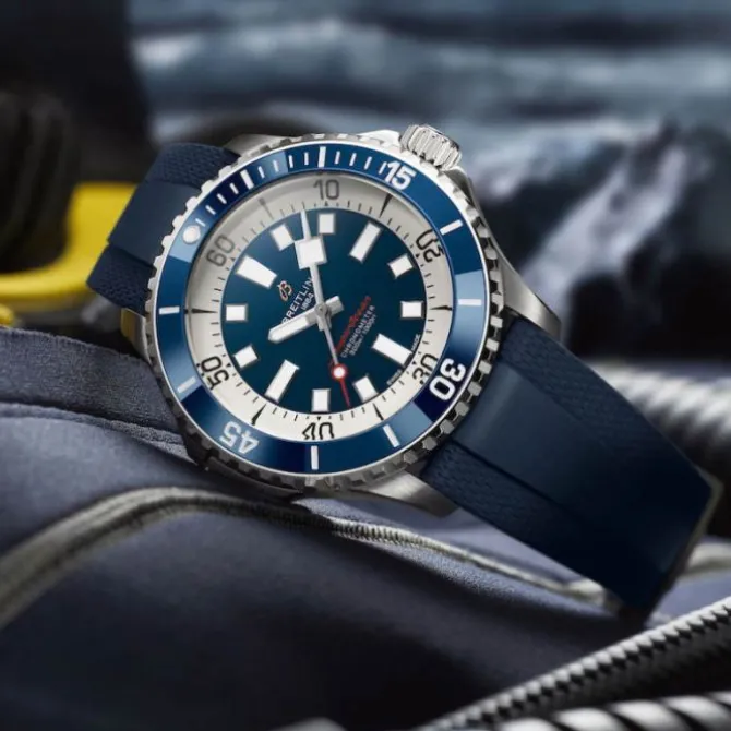 Breitling Superocean Automatico 46 mm Azul