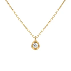 Colgante de oro amarillo con diamante 0,07 quilates