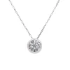 Colgante de oro blanco con 7 diamantes 0,25 quilates