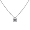 Colgante de oro blanco con diamante solitario 0,40 quilates