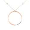 Collar de oro rosa con brillantes 0,16 quilates
