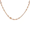 Collar de oro rosa con diamantes 0,80 quilates