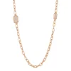 Collar de oro rosa y diamantes 1.00 quilates