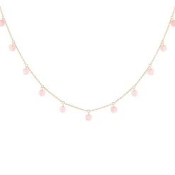 Collar La Brune & La Blonde Polka 11 opalinas rosas