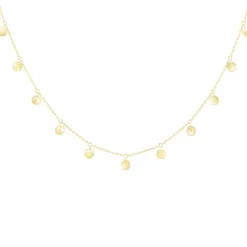 Collar La Brune & La Blonde Polka 11 madre perla oro amarillo