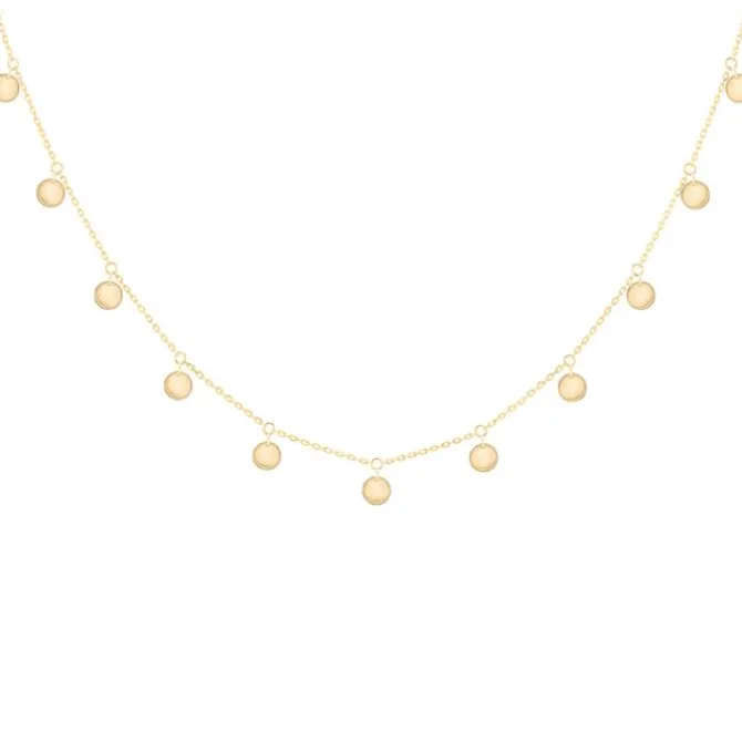Collar La Brune & La Blonde Polka 11 pirita oro amarillo