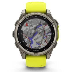 Garmin Fenix 8 47mm Solar Zafiro Titanio Correa Amarilla