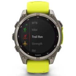Garmin Fenix 8 47mm Solar Zafiro Titanio Correa Amarilla