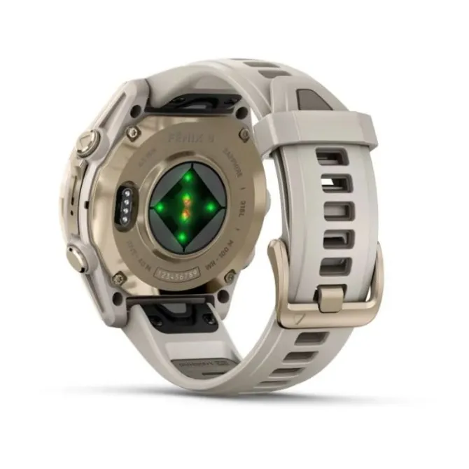 Garmin Fēnix® 8 43 mm AMOLED Sapphire Dorado 010-02903-11