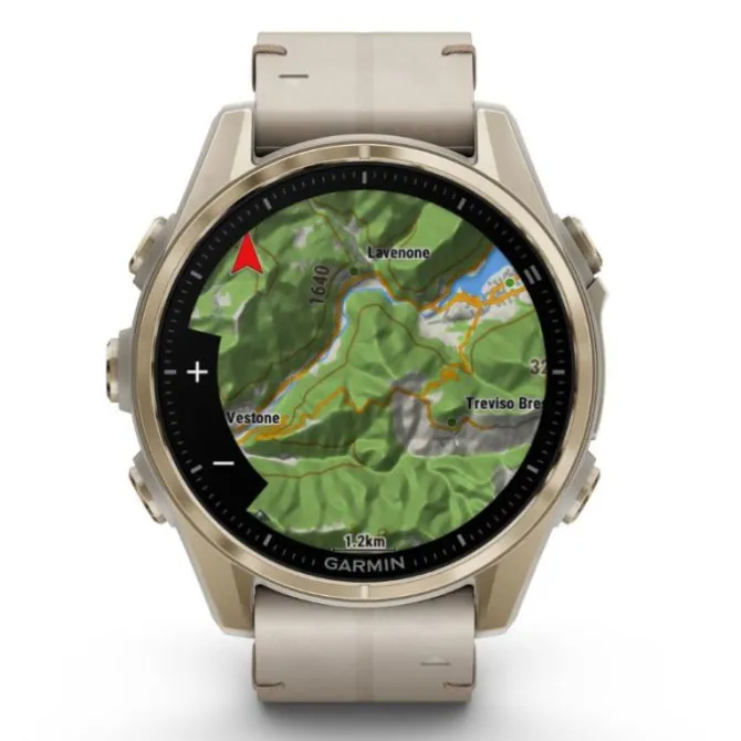 Garmin Fénix 8 43mm Amoled Zafiro Cuero Beige