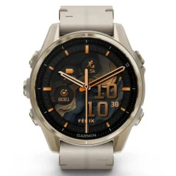 Garmin Fénix 8 43mm Amoled Zafiro Cuero Beige
