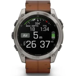 Garmin Fénix 8 51mm AMOLED Zafiro Titanio Correa Cuero