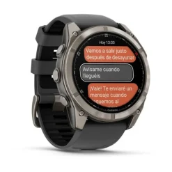 Garmin Fénix 8 51mm Zafiro Titanio DLC Silicona 010-03199-11