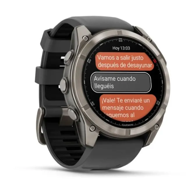 Garmin Fénix 8 51mm Zafiro Titanio DLC Silicona 010-03199-11