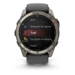 Garmin Fénix 8 51mm Zafiro Titanio DLC Silicona 010-03199-11