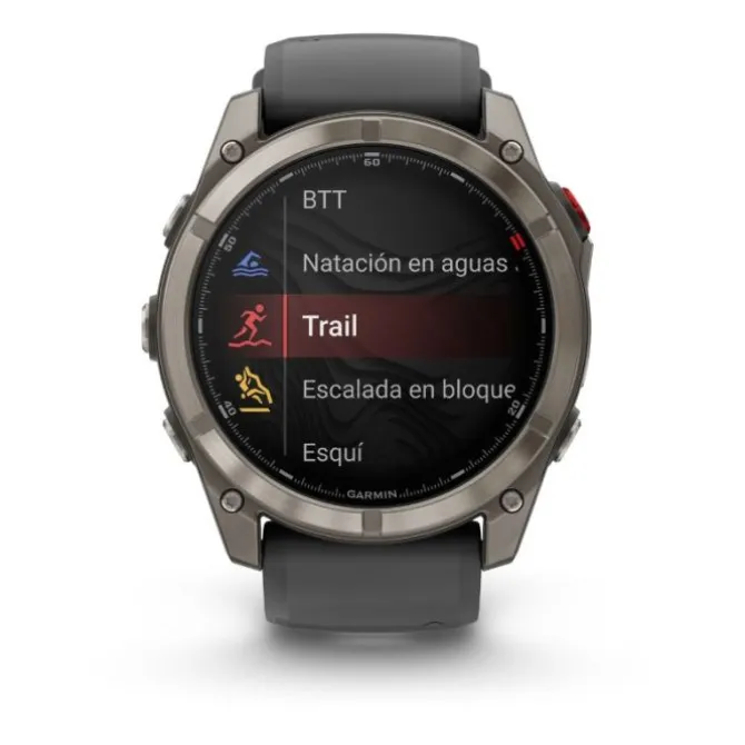Garmin Fénix 8 51mm Zafiro Titanio DLC Silicona 010-03199-11