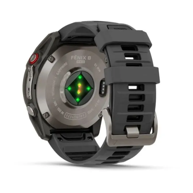 Garmin Fénix 8 51mm Zafiro Titanio DLC Silicona 010-03199-11