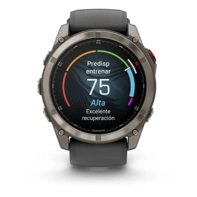 Garmin Fénix 8 51mm Zafiro Titanio DLC Silicona 010-03199-11