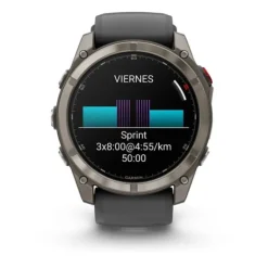 Garmin Fénix 8 51mm Zafiro Titanio DLC Silicona 010-03199-11
