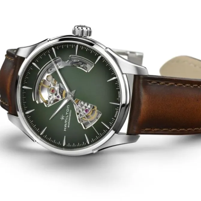 Hamilton Jazzmaster Open Heart Automatico Verde 40 mm