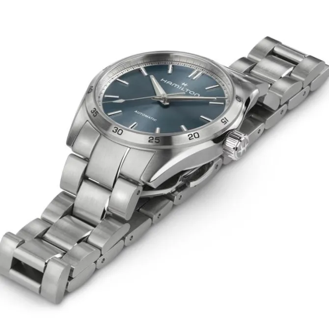Hamilton Jazzmaster Performer Auto 34 mm Azul