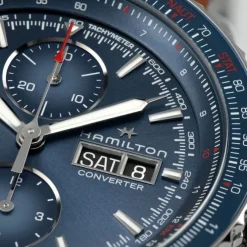 Hamilton Khaki Aviation Converter Cronógrafo Automático Azul 44mm