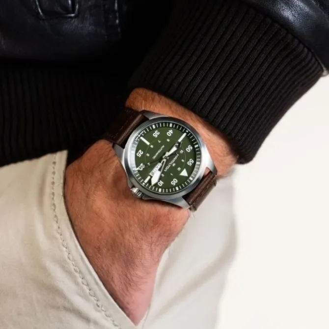Hamilton Khaki Aviation Pilot Day-Date Automatico Verde 42 mm