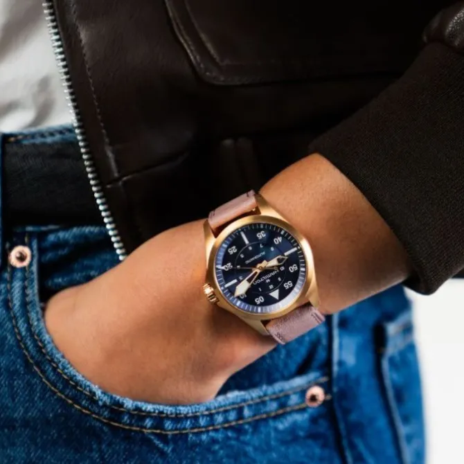 Hamilton Khaki Aviation Pilot Automatico Azul 36 mm