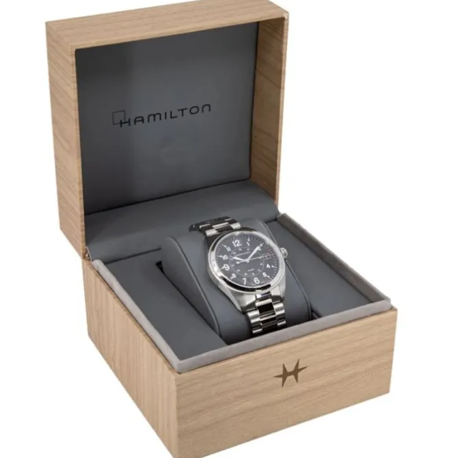 Hamilton Khaki Field Cuarzo 40 mm Acero Negro