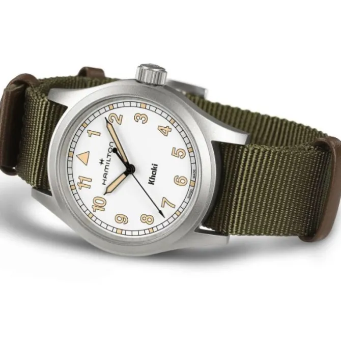 Hamilton Khaki Field Cuarzo 38 mm Blanco