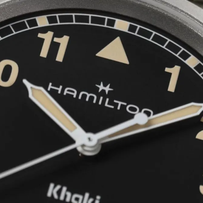 Hamilton Khaki Field Cuarzo 38 mm Negro