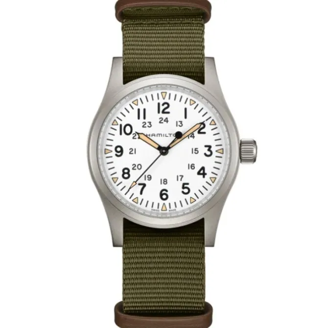 Hamilton Khaki Field Mecanico Esfera Blanca 38mm