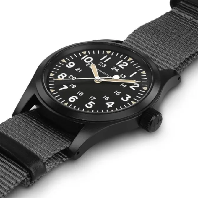 Hamilton Khaki Field Mechanical 38 mm Negro PVD