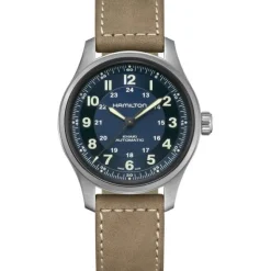 Hamilton Khaki Field Titanio Automático Azul 42mm