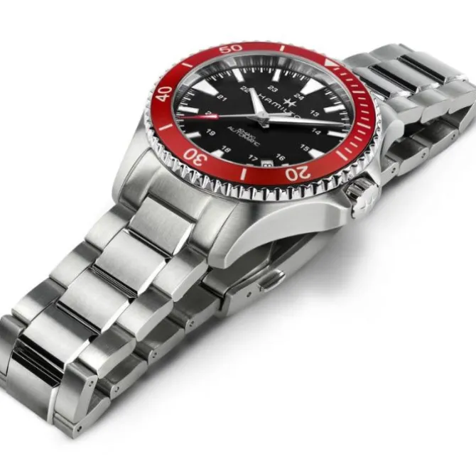 Hamilton Khaki Navy Scuba Rojo Automatico 40 mm