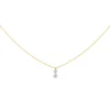 La Brune & La Blonde 360º collar oro amarillo diamantes 0.20 quilates